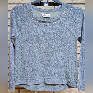 Hollister Top Sz M Gray